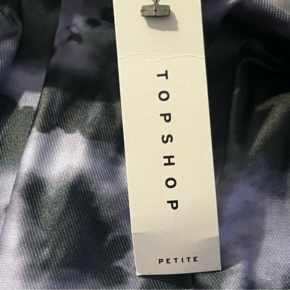 Topshop Purple and Black Tie-Die Flared  Leg Mid-Rise Leggings Size 4 Petite - Picture 9 of 15